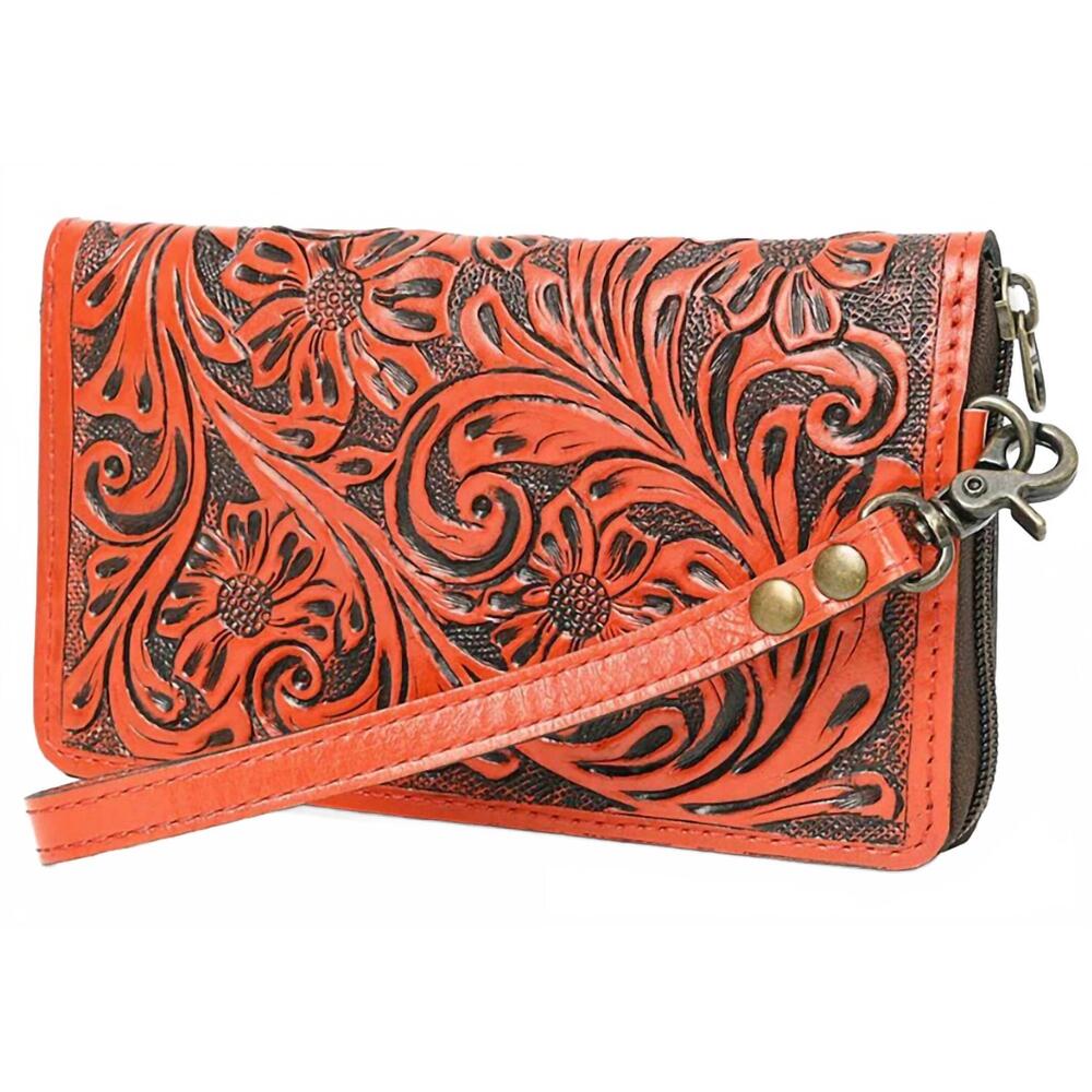 NEW AMERICAN DARLING women's organizer wallet in red